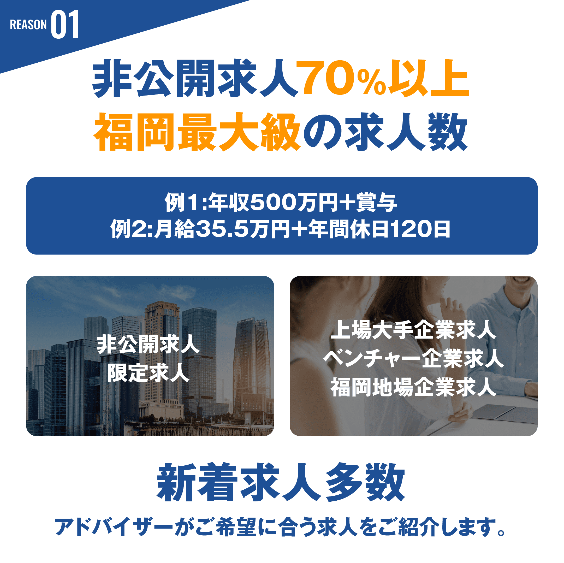 非公開求人７０％以上福岡最大級の求人数